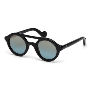 MONCLER Round Double Bridge Plastic Sunglasses 🕶️
